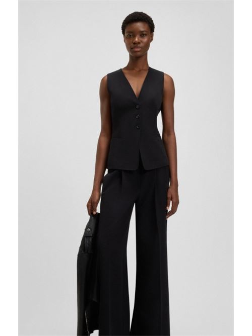Adjustable Black Boss Vest BOSS | 50549419 C_JAVESTA1.001